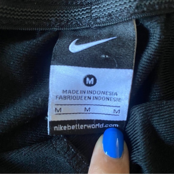 Nike Black Pink Side Striped Athletic Shorts Sz M - Picture 5 of 7